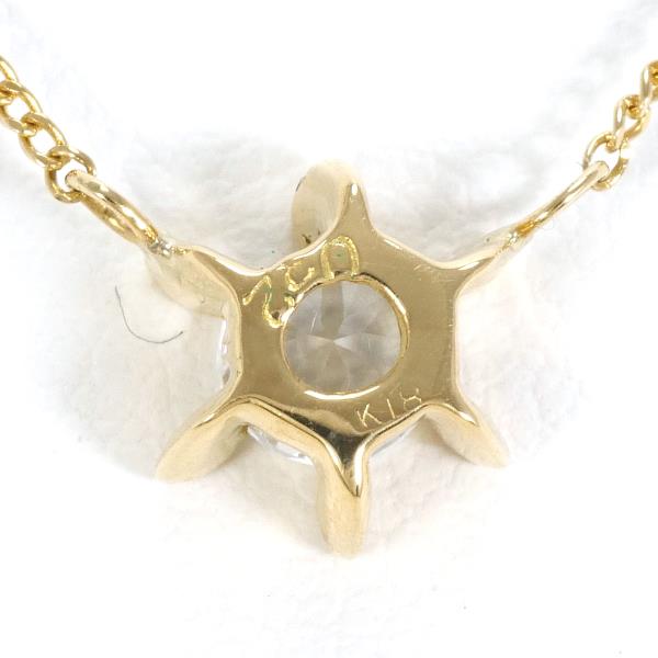 K18 Yellow Gold White Sapphire Necklace