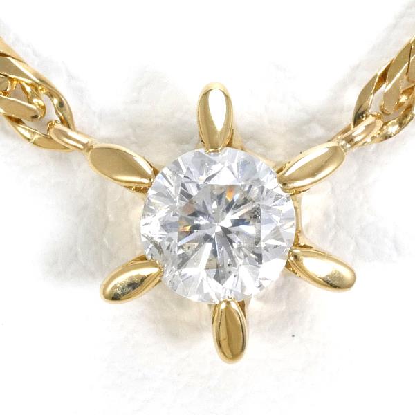 K18 Yellow Gold Diamond Necklace 0.33 SI2