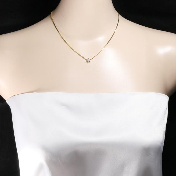 K18 Yellow Gold Diamond Necklace 0.33 SI2