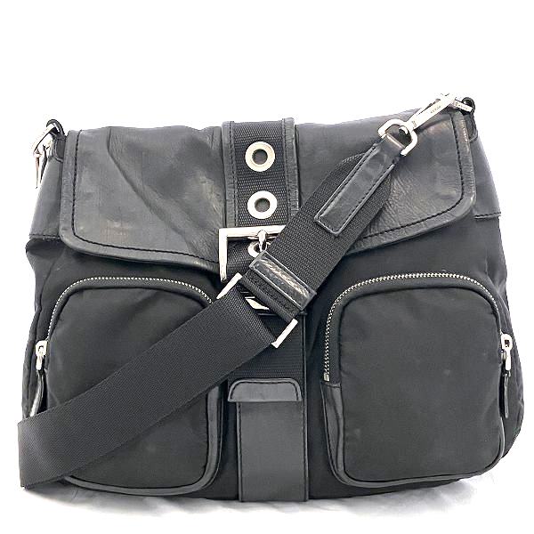 Prada Leather Nylon Shoulder Bag