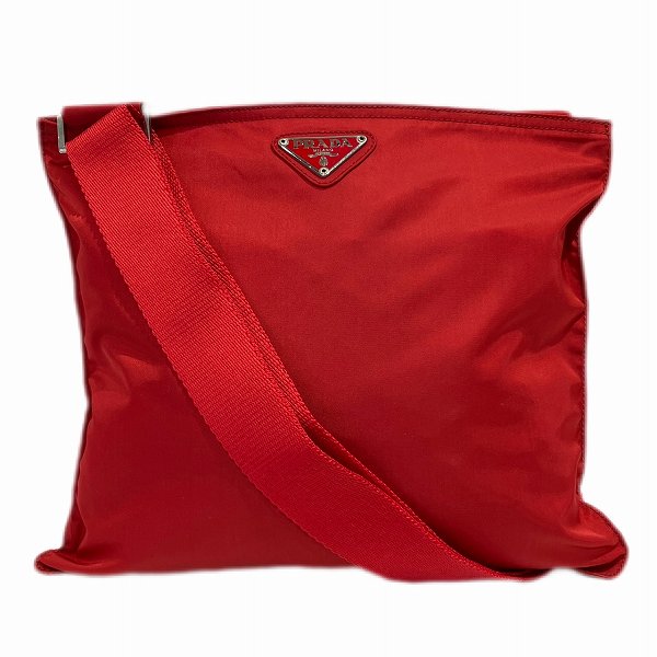 Prada Red Nylon Shoulder Bag for Women