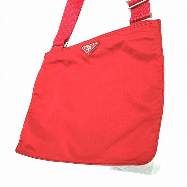 Prada Red Nylon Shoulder Bag for Women