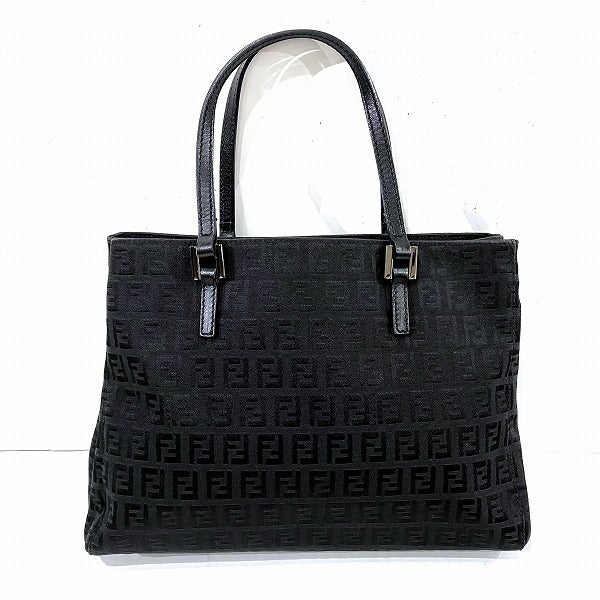 Fendi Zucchino Black Handbag for Women