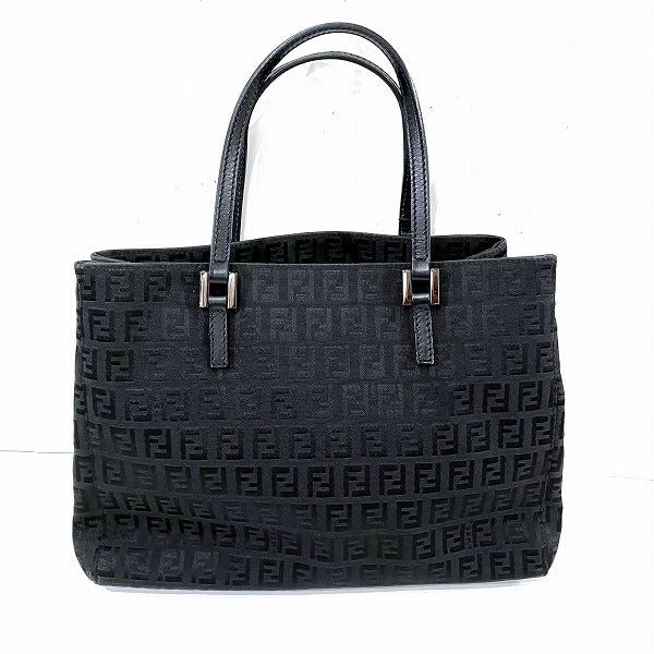 Fendi Zucchino Black Handbag for Women