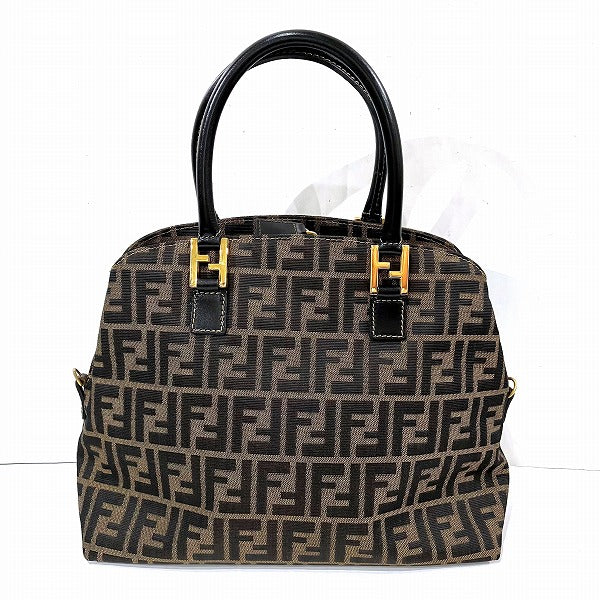 Fendi Zucca Canvas Handbag