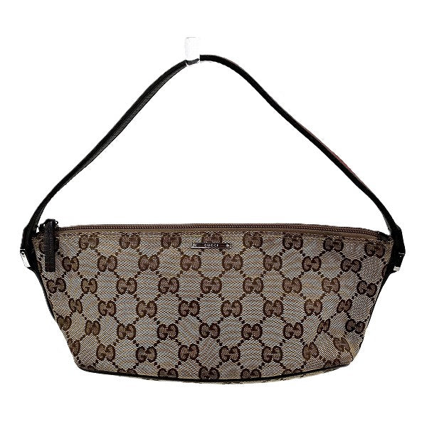 Gucci GG Canvas Leather Bag Pouch Clutch