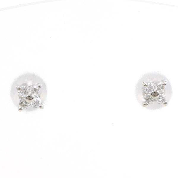 PT900 Platinum Diamond Earrings in Excellent Condition