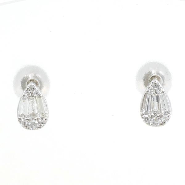 PT950 PT900 Platinum Diamond Earrings in Excellent Condition