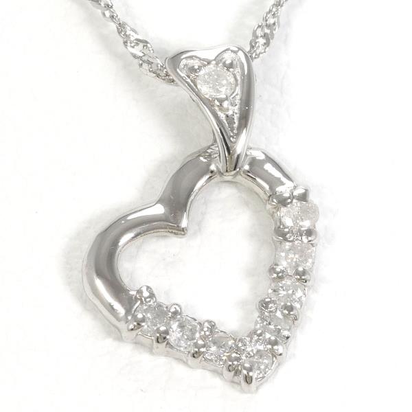 Platinum PT1000 PT850 Diamond Necklace in Pristine Condition