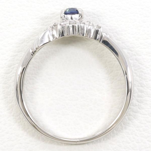 PT900 Platinum Sapphire Ring 9 in Excellent Condition