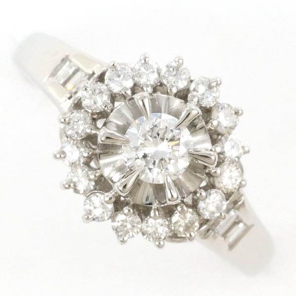 PT900 Platinum Diamond Ring 11