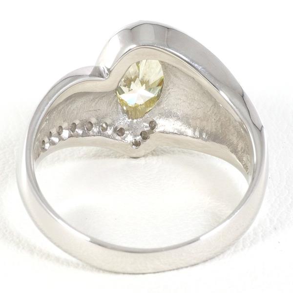 PT900 Platinum Yellow Diamond Ring