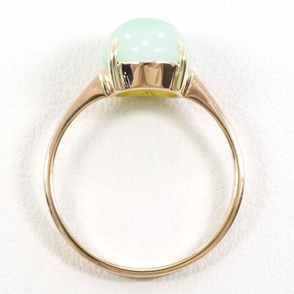 14K Yellow Gold Jade Ring Size 13