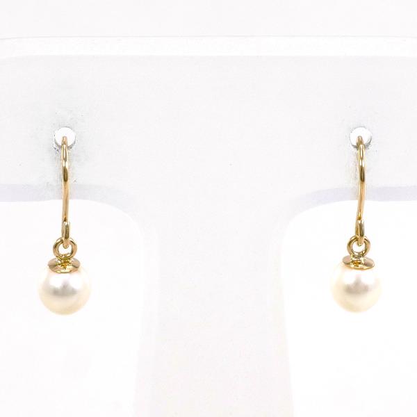 K18 Yellow Gold Pearl Earrings