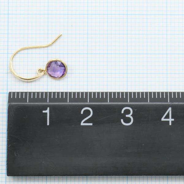 K18 Yellow Gold Amethyst Earrings