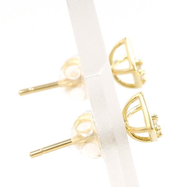 K18 Yellow Gold Diamond Earrings 0.02ct