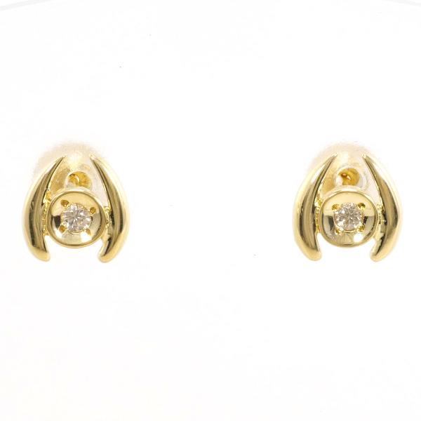 K18 Yellow Gold Brown Diamond Earrings