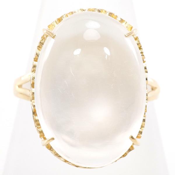 K18 Yellow Gold Moonstone Ring Size 12 in Excellent Condition