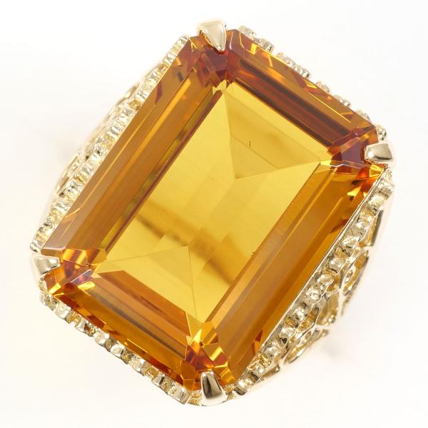 K14 Yellow Gold Citrine Ring Size 11 in Excellent Condition