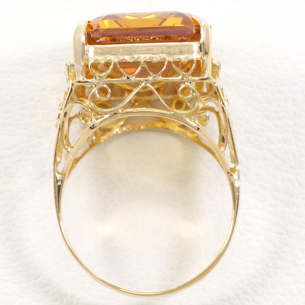 K14 Yellow Gold Citrine Ring Size 11 in Excellent Condition