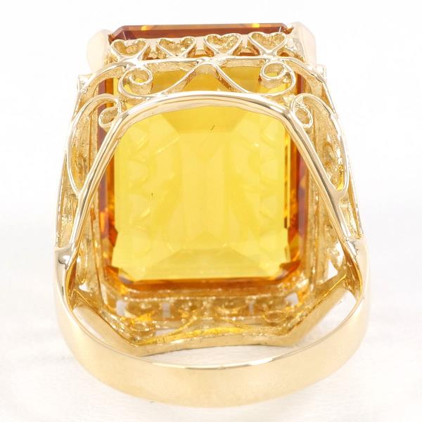 K14 Yellow Gold Citrine Ring Size 11 in Excellent Condition