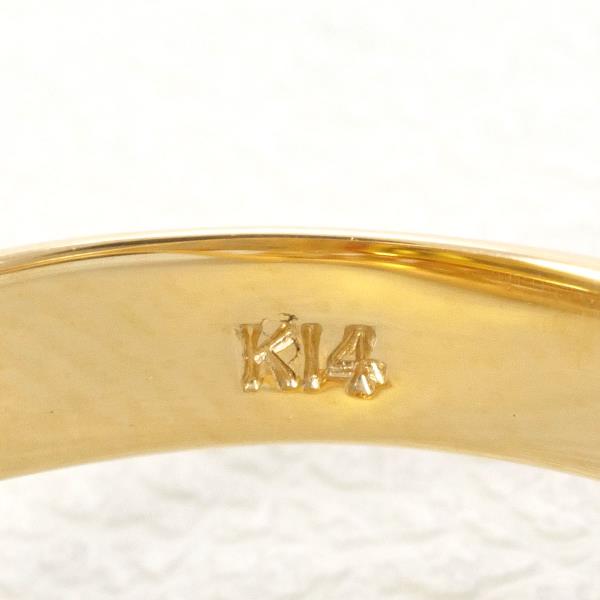 K14 Yellow Gold Citrine Ring Size 11 in Excellent Condition