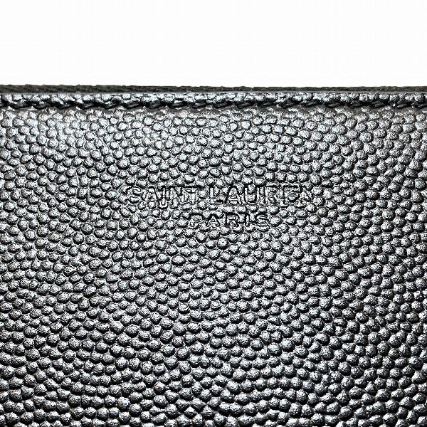 Yves Saint Laurent Leather Zip Tablet Sleeve Clutch