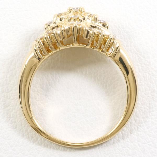 K18 Yellow Gold Diamond Ring 10.5