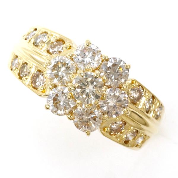 K18 Yellow Gold Brown Diamond Ring