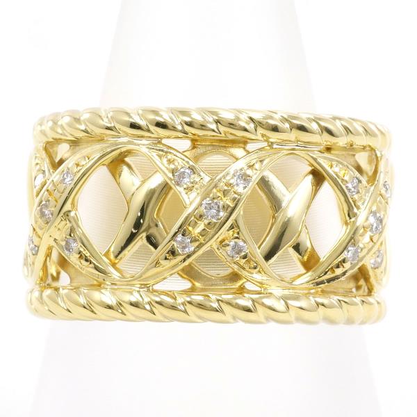 K18 Yellow Gold Diamond Ring 13