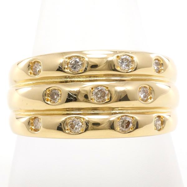 K18 Yellow Gold Diamond Ring 18.5