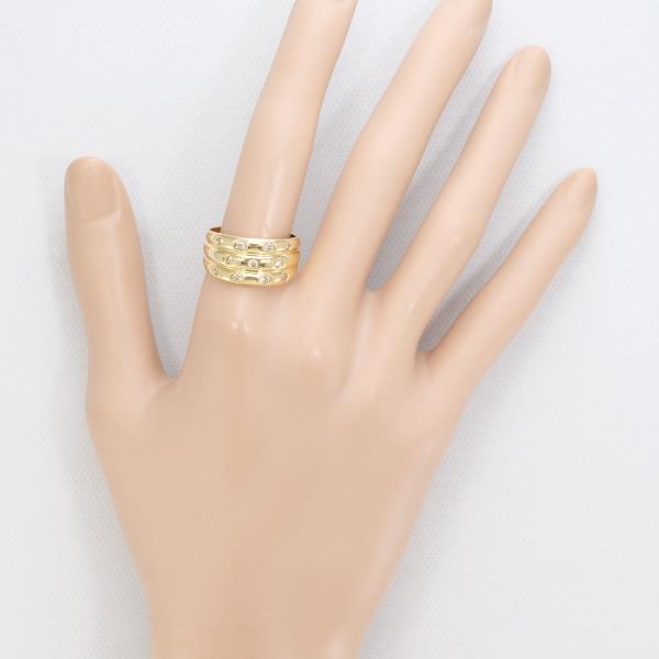 K18 Yellow Gold Diamond Ring 18.5