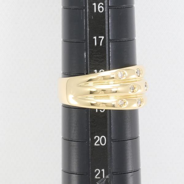 K18 Yellow Gold Diamond Ring 18.5