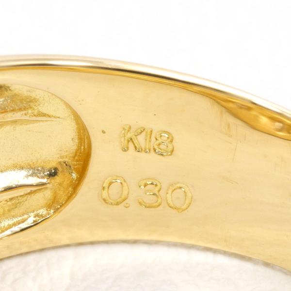 K18 Yellow Gold Diamond Ring 18.5