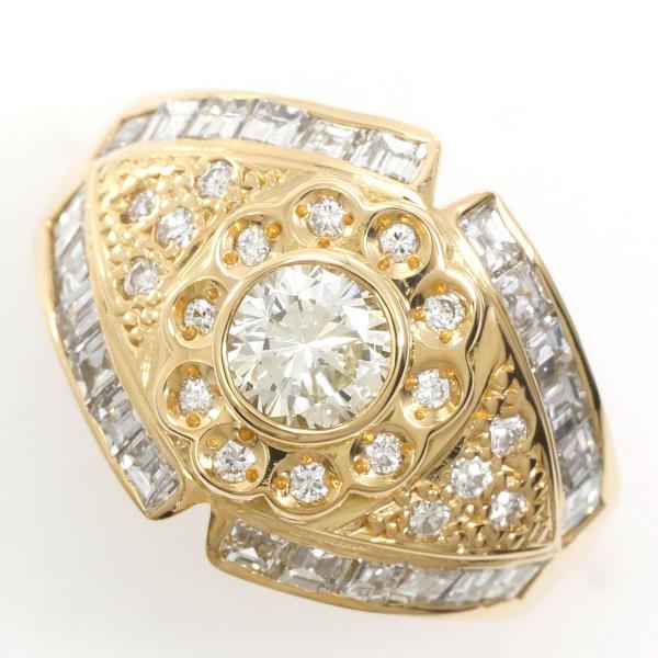 K18 Yellow Gold Diamond Ring 7