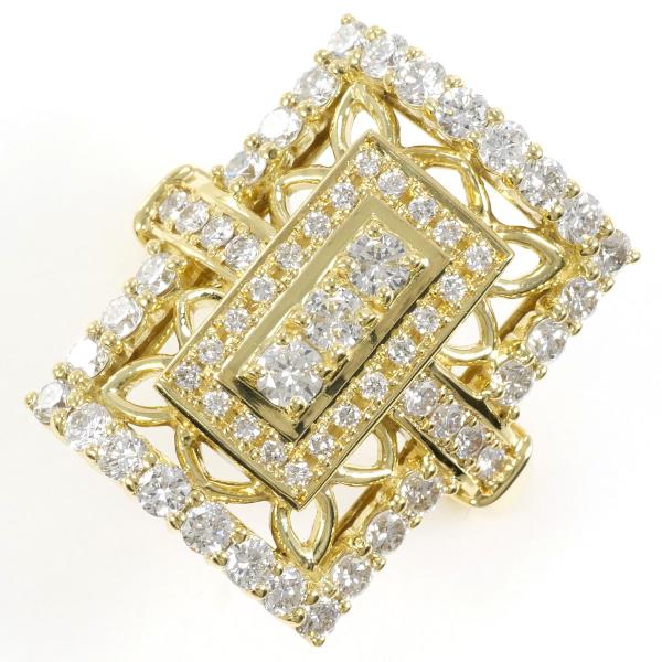 K18 Yellow Gold Diamond Ring 9.5