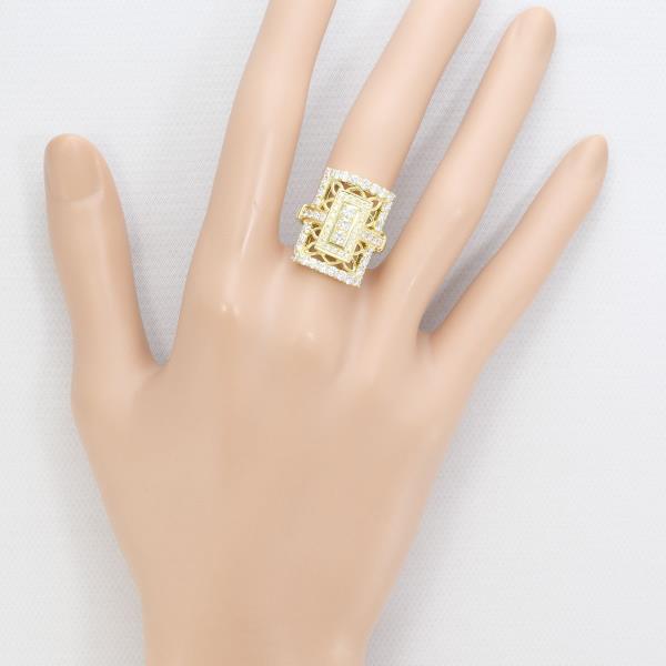 K18 Yellow Gold Diamond Ring 9.5