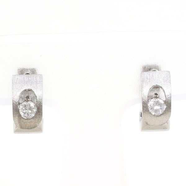 K18 White Gold Diamond Earrings