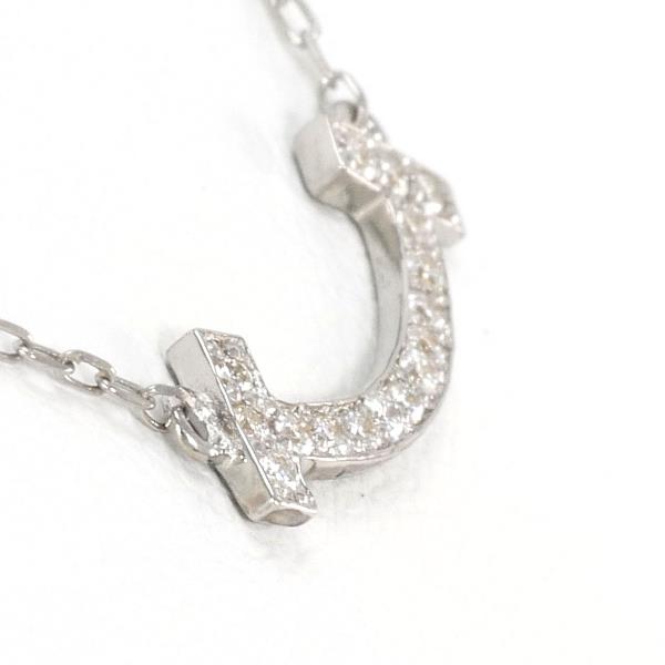 K18 White Gold Diamond Necklace 0.06ct in Pristine Condition