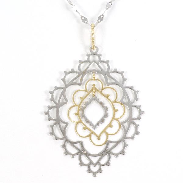 K18 Yellow White Gold Necklace