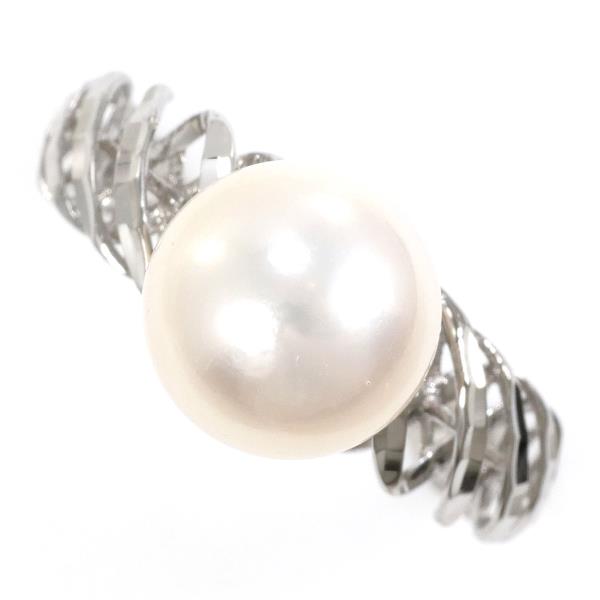 K18 White Gold Pearl Ring 11.5 in Excellent Condition