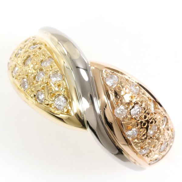 K18 Gold Diamond Ring 0.28ct