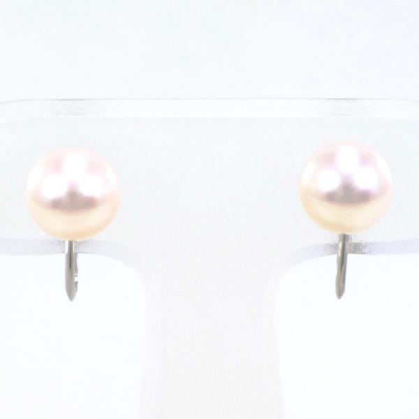 K14 White Gold Pearl Earrings in Excellent Condition