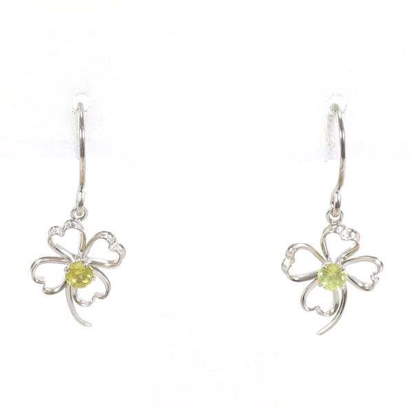 K14 White Gold Zircon Earrings