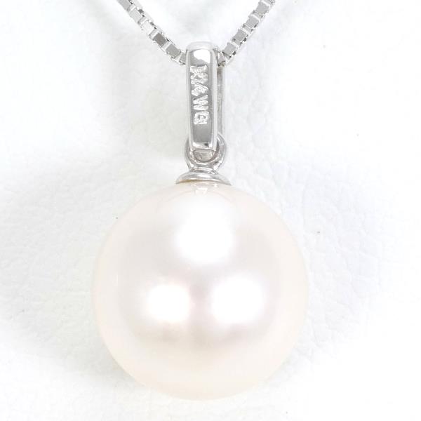 K14 White Gold Pearl Necklace in Pristine Condition