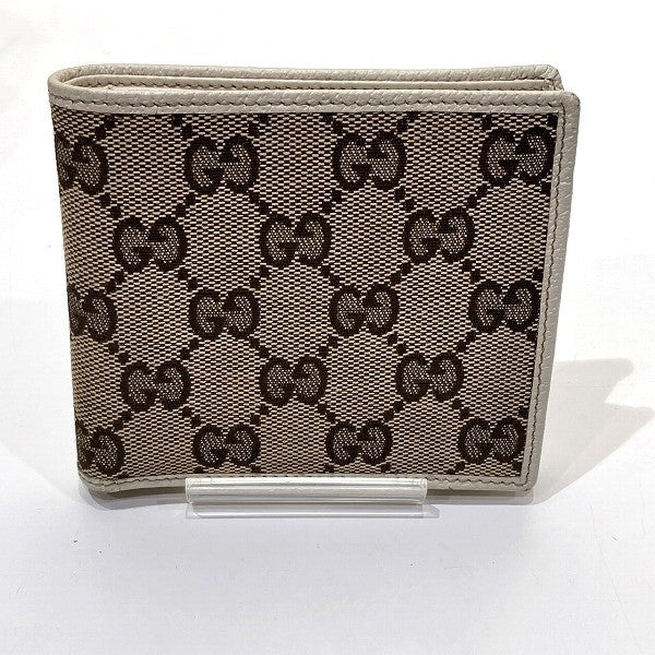 Gucci Canvas Leather Bifold Wallet 04862