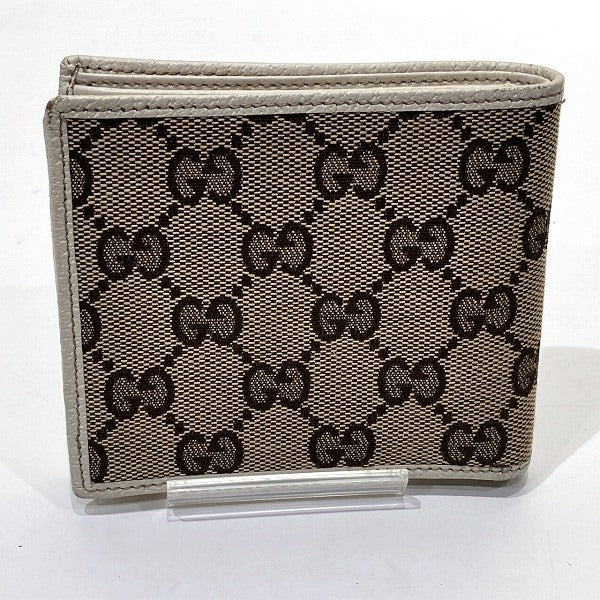 Gucci Canvas Leather Bifold Wallet 04862