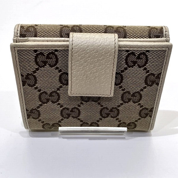 Gucci Canvas Leather Bifold Wallet 112716