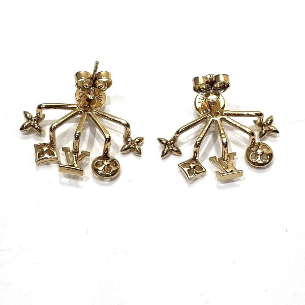 Louis Vuitton Monogram Flower Pearl Earrings M00601