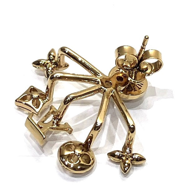 Louis Vuitton Monogram Flower Pearl Earrings M00601